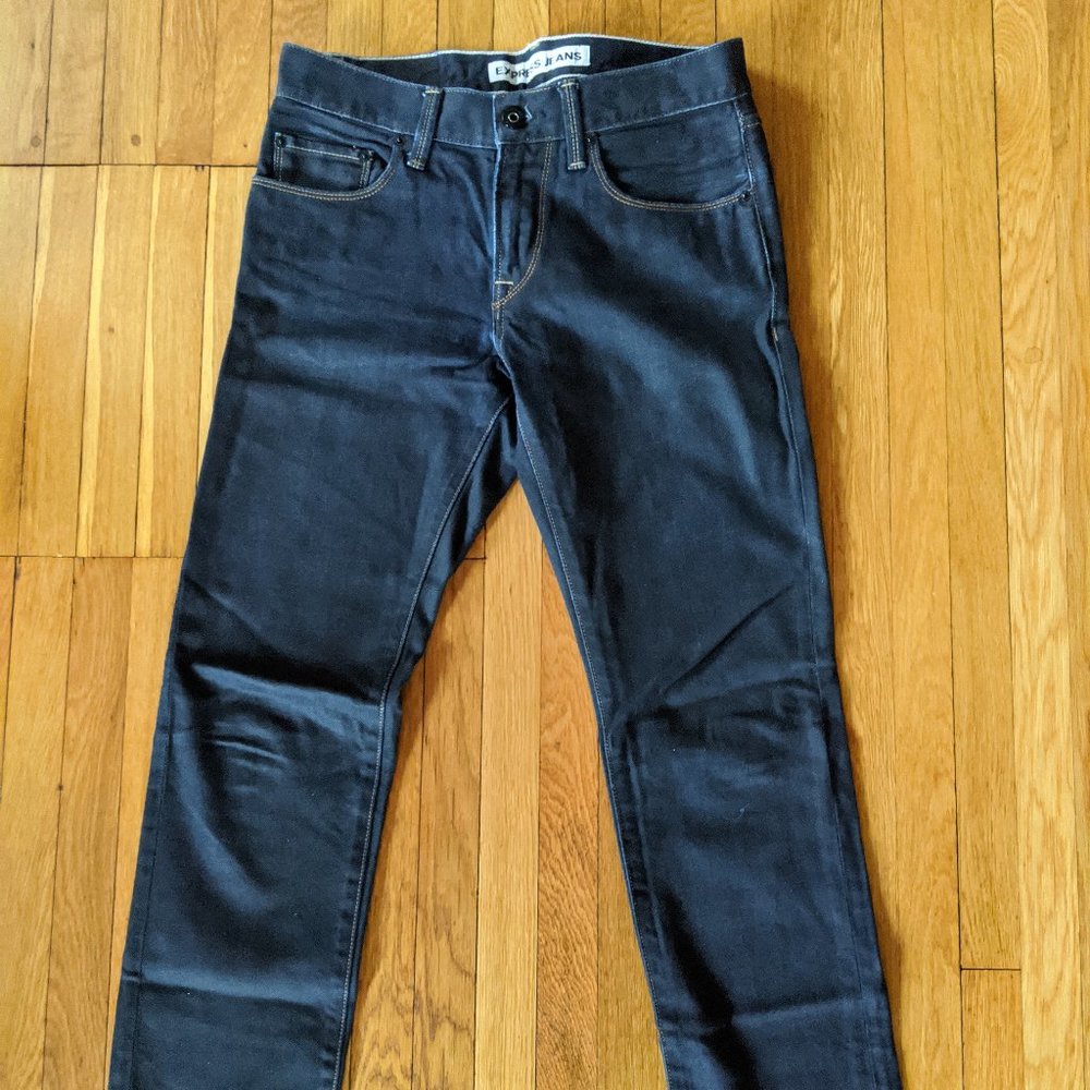 Express Rocco Slim Navy Jeans 29x32